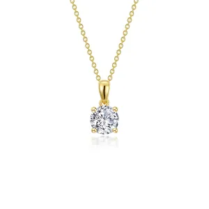1 CTW 4-Prong Solitaire Necklace