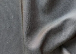 Abraham Carob & White Melange Vintage Silk Twill Suiting (Made in Switzerland)