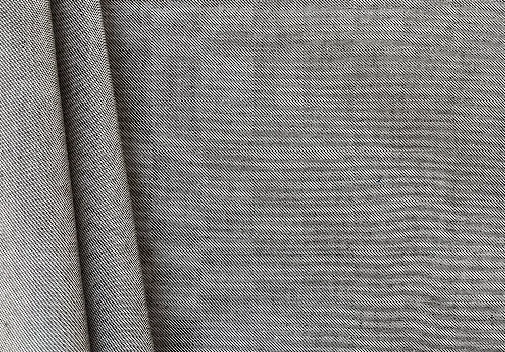 Abraham Carob & White Melange Vintage Silk Twill Suiting (Made in Switzerland)