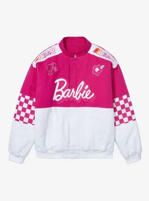 Barbie Checkered Jacket for Women in Cotton/Fleece