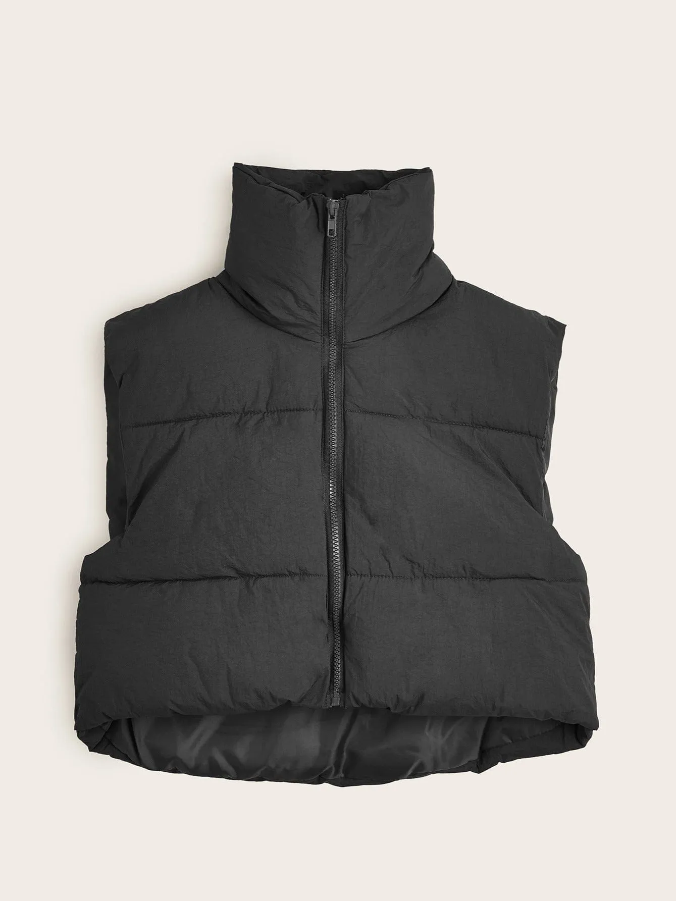 Black Quilted Vest