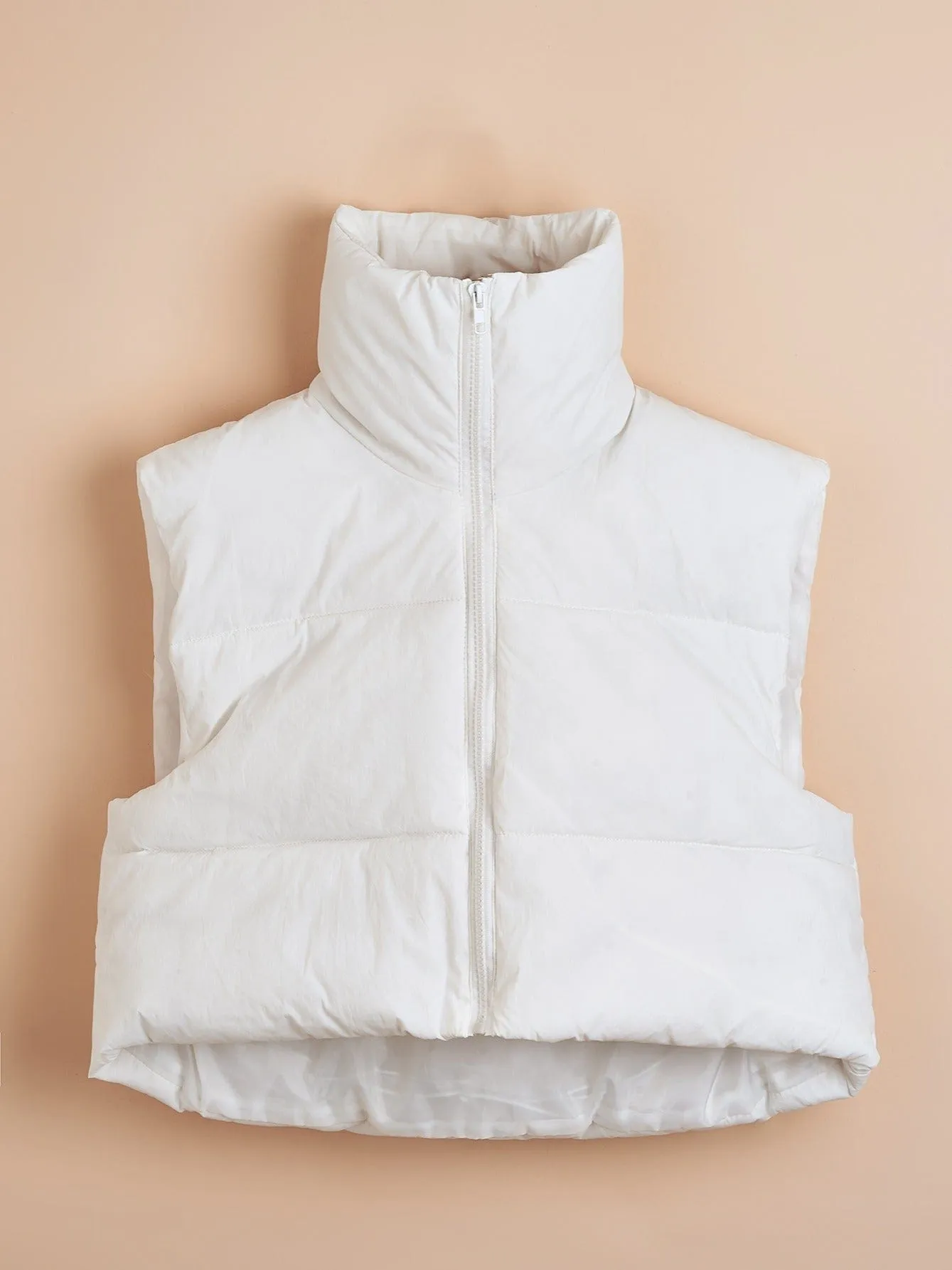 Black Quilted Vest