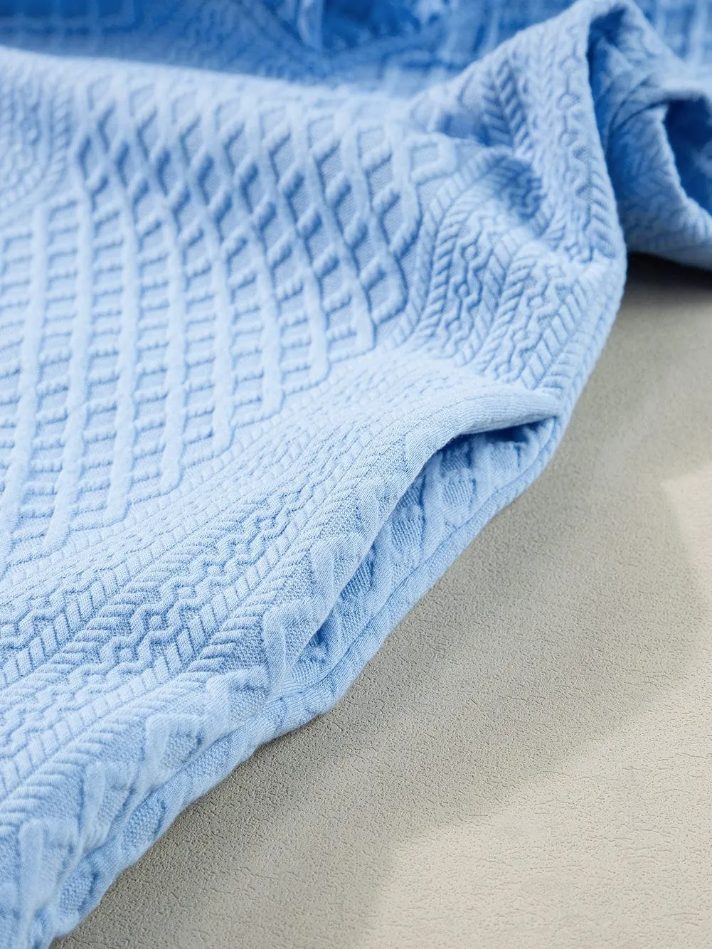 Blue Mini Dress with Pockets