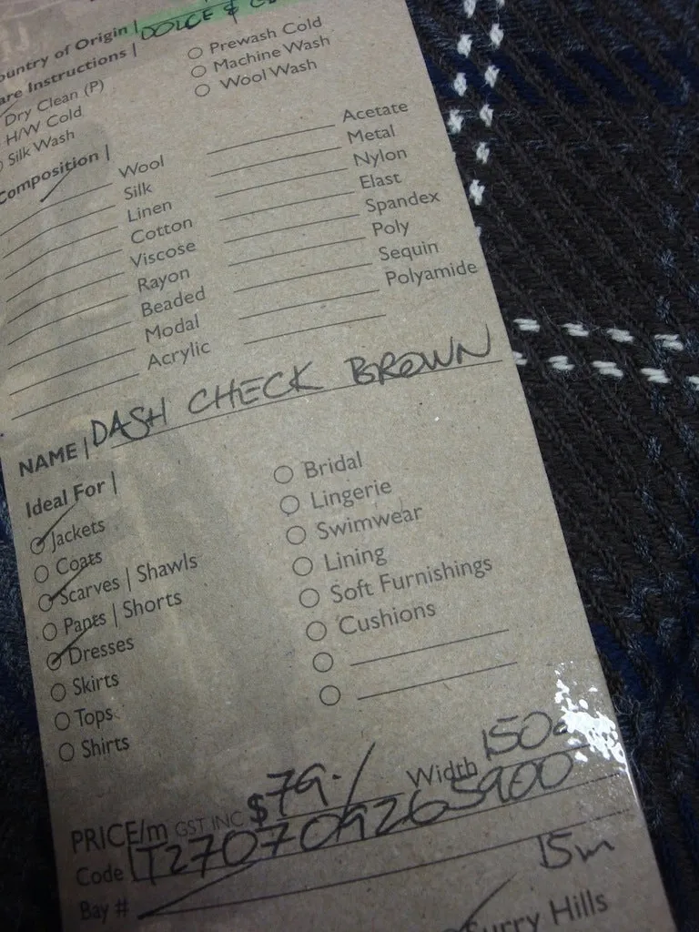 Dash Check Brown