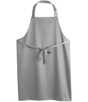 Dennys Polyester Bib Apron | Light Grey