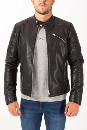 Empire Faux Leather Biker Jacket