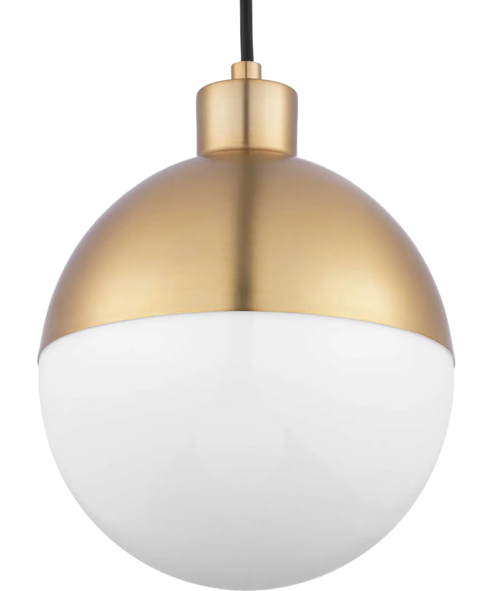 Globe LED 1-Light LED Pendant Brushed Bronze