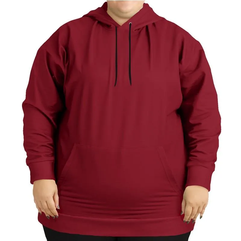 Medium Dark Red Hoodie | Unisex | with PLUS sizes | C0M100Y75K60