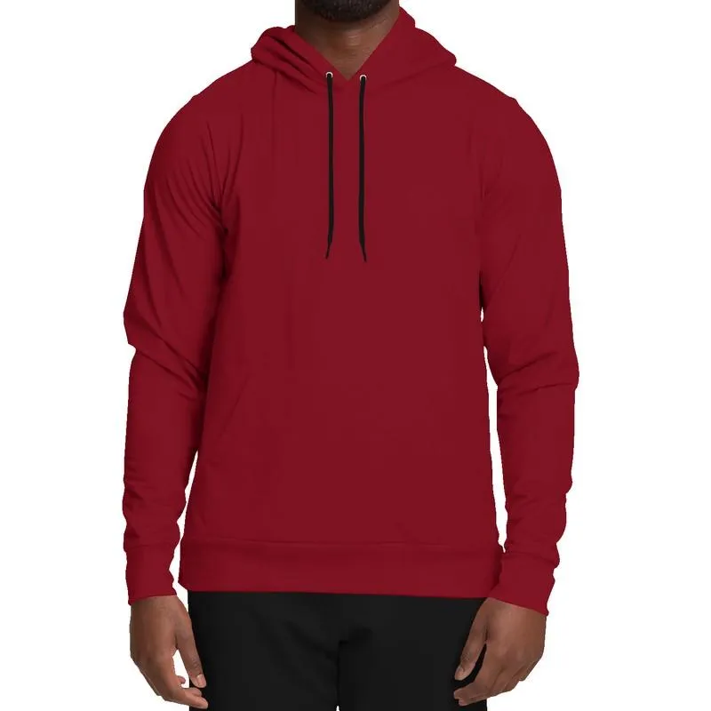 Medium Dark Red Hoodie | Unisex | with PLUS sizes | C0M100Y75K60