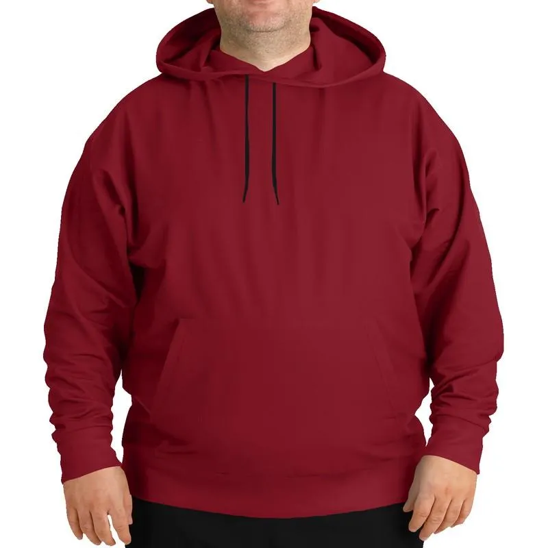Medium Dark Red Hoodie | Unisex | with PLUS sizes | C0M100Y75K60