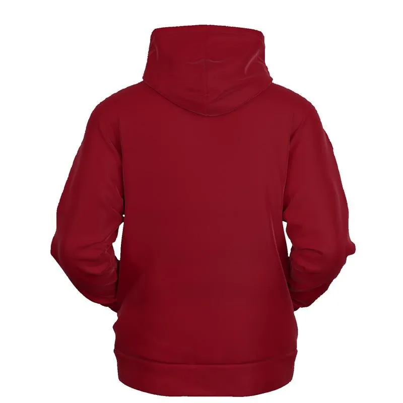 Medium Dark Red Hoodie | Unisex | with PLUS sizes | C0M100Y75K60