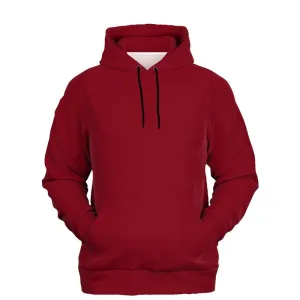 Medium Dark Red Hoodie | Unisex | with PLUS sizes | C0M100Y75K60