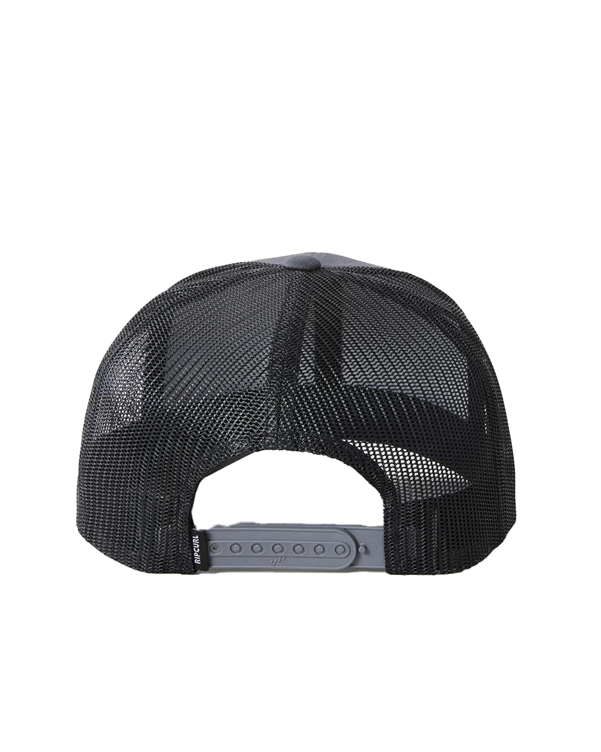 Mens Custom Curve Trucker Cap in Washed Black