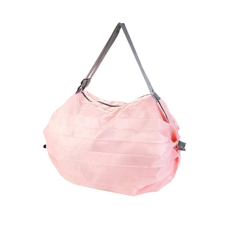 Portable recyclable folding shopping bag