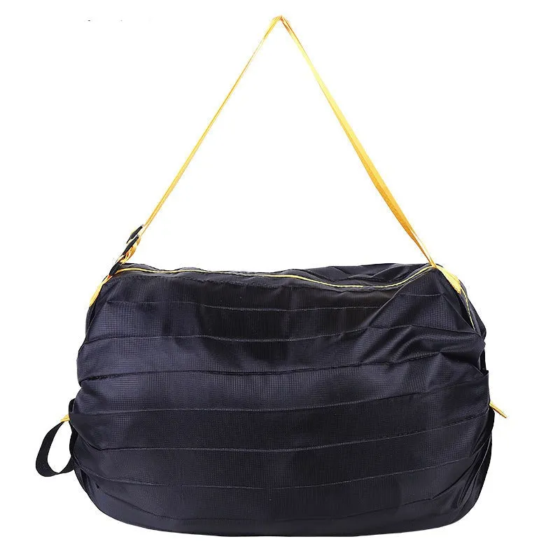 Portable recyclable folding shopping bag