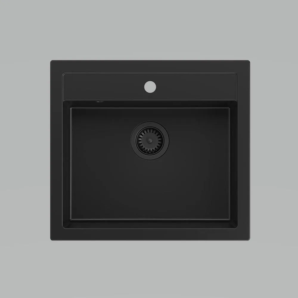 Quadron Bill 110 Pure Carbon, belfast granite sink