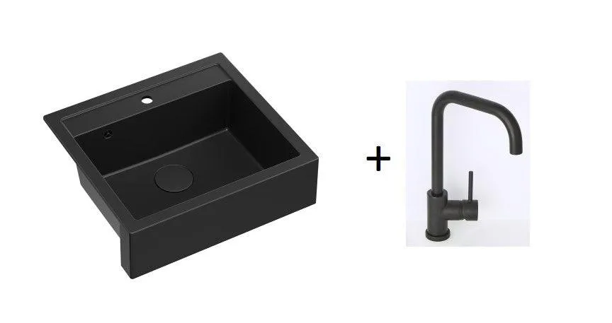 Quadron Bill 110 Pure Carbon, belfast granite sink