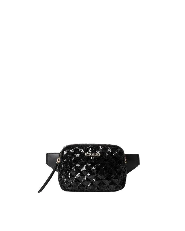 Quilted Madison Sequin Belt Bag