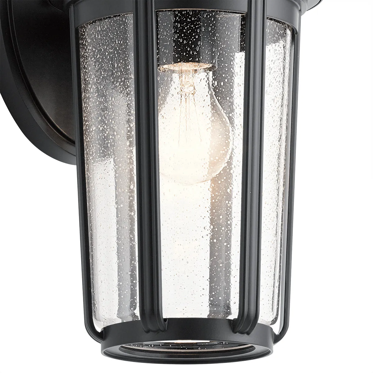 Quintiesse Fairfield Large Outdoor Wall Lantern Black IP44