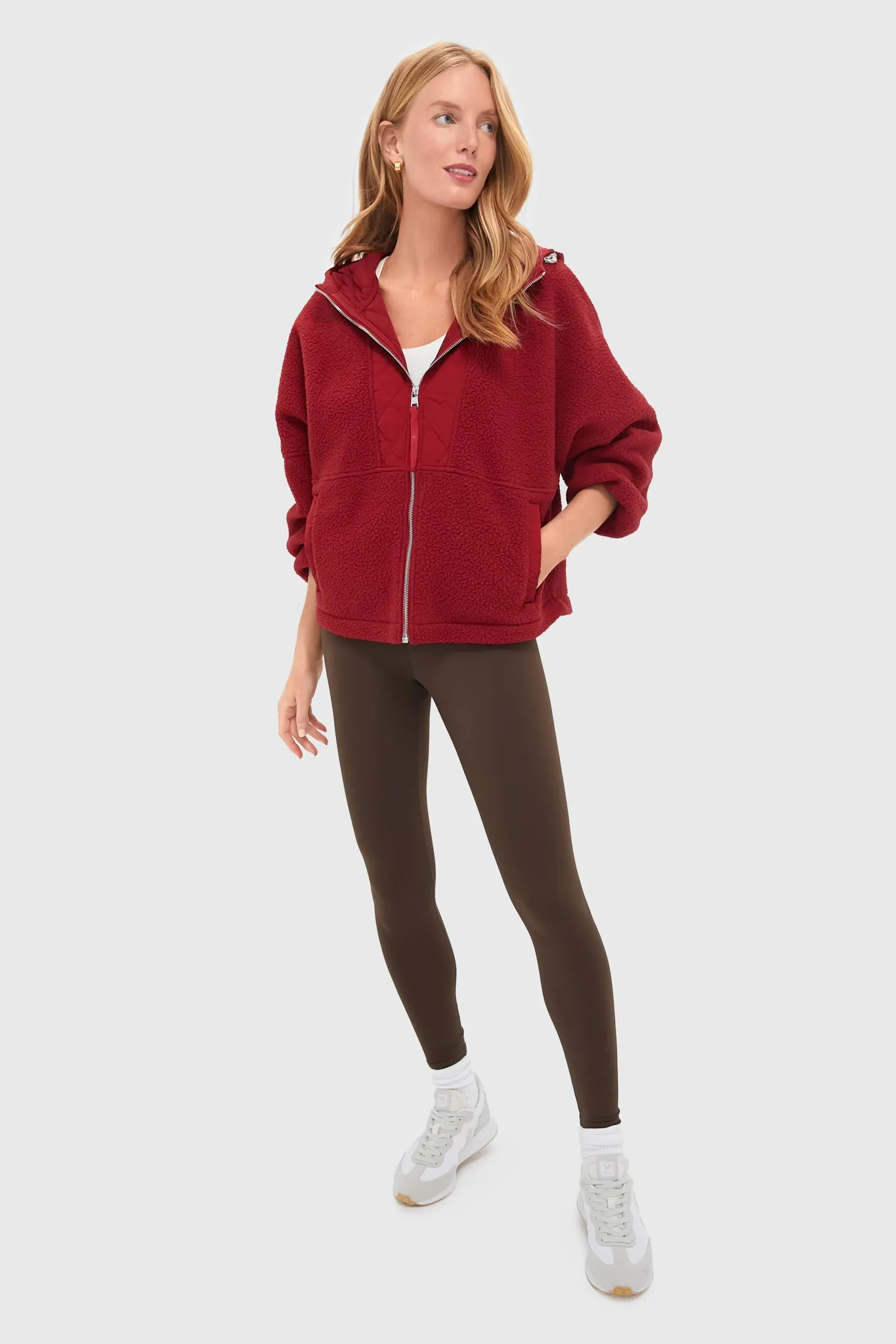 Red Dahlia Richfield Quilt Fleece Combo