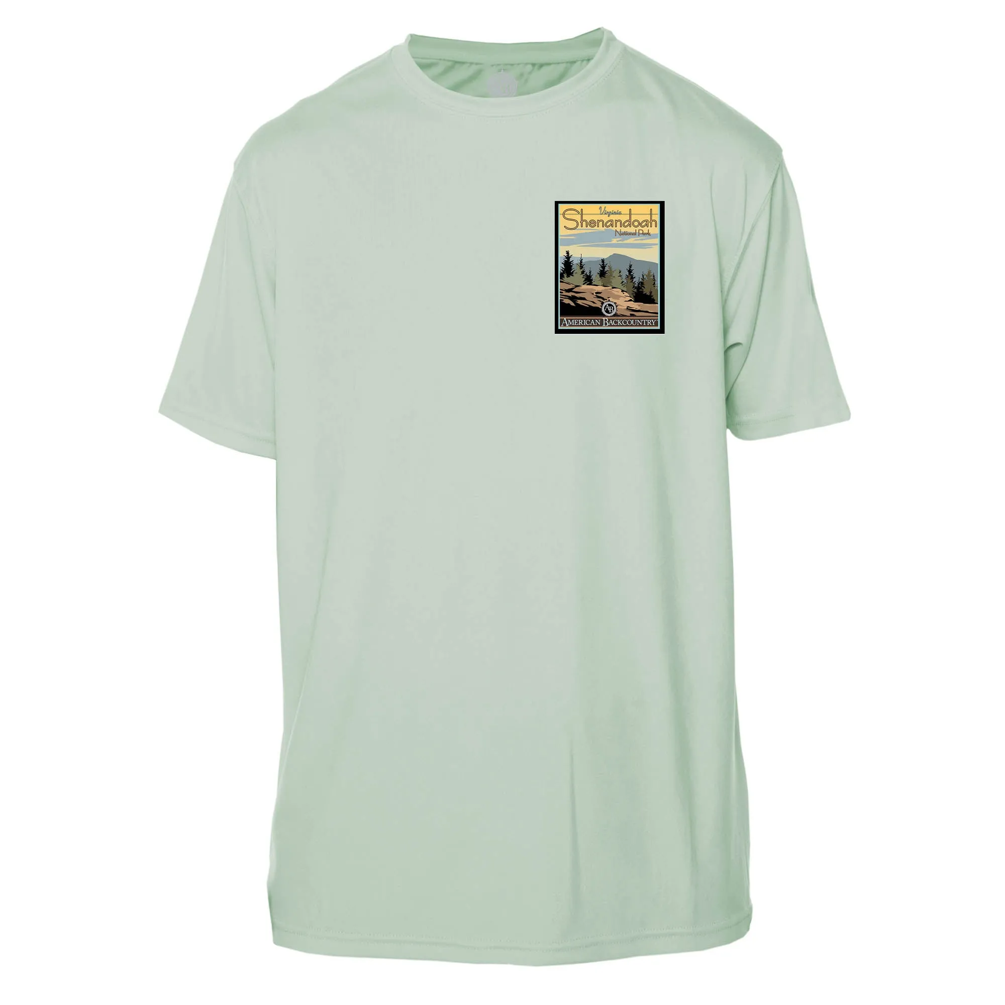 Shenandoah National Park Vintage Destinations Short Sleeve Microfiber Men's T-Shirt