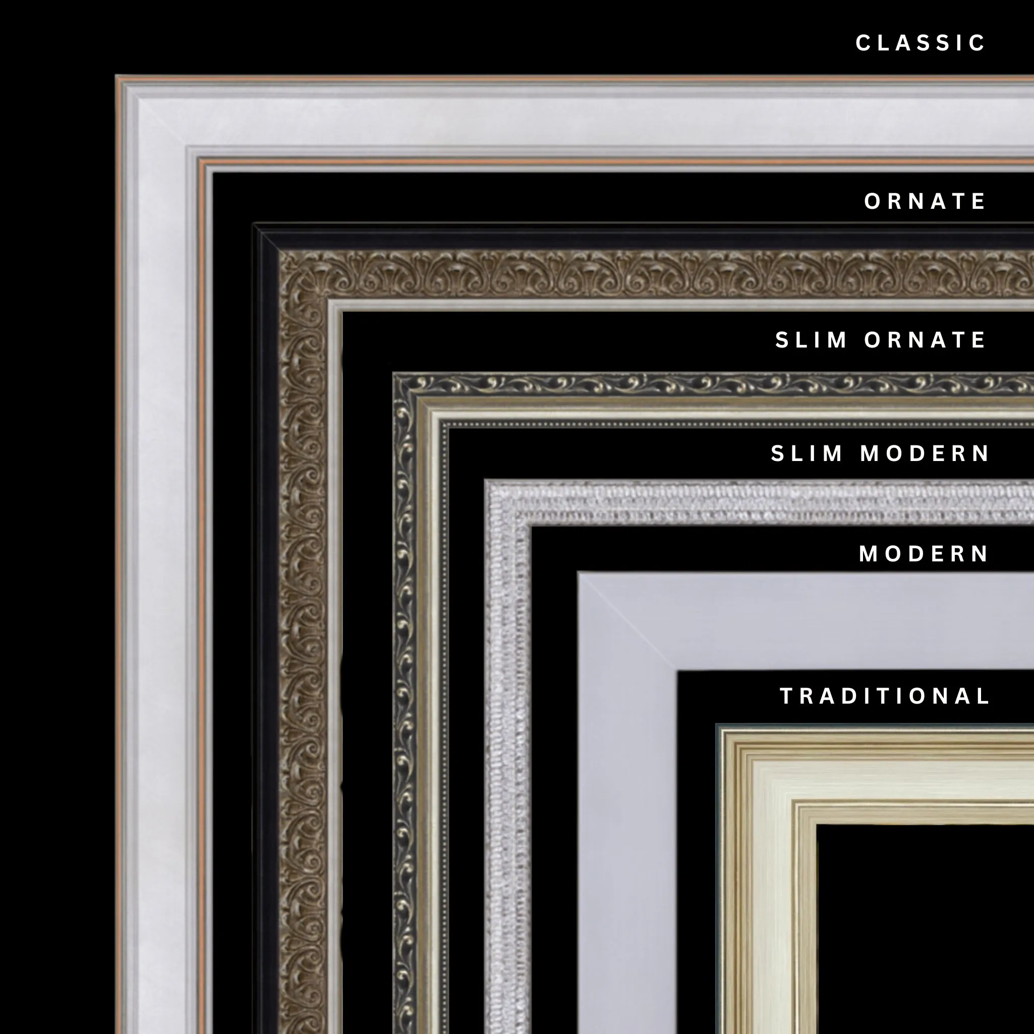 Silver 12x24 Picture Frame Ornate Traditional Classic Antique