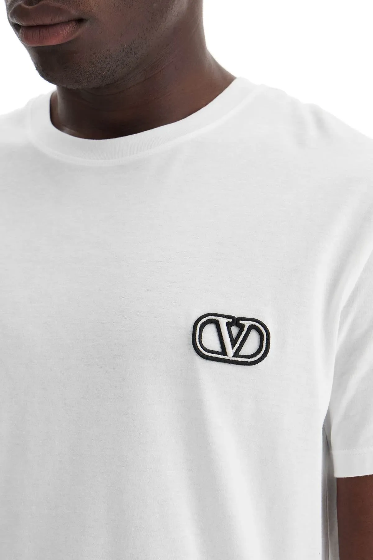 VALENTINO GARAVANI t-shirt with vlogo signature patch